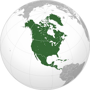 Nord america mappa