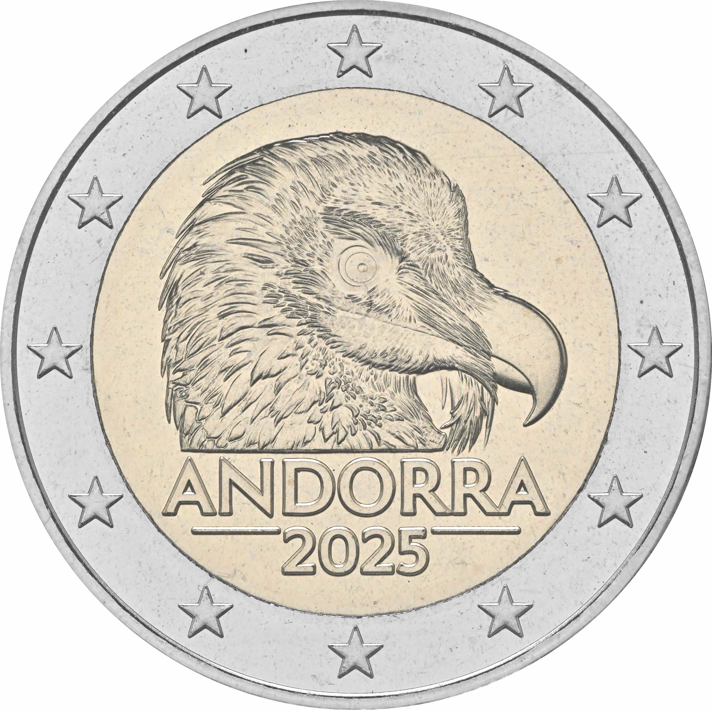 Andorra 2025 - 2 € Gipeto Andorra 2025 - 2 € Gipeto