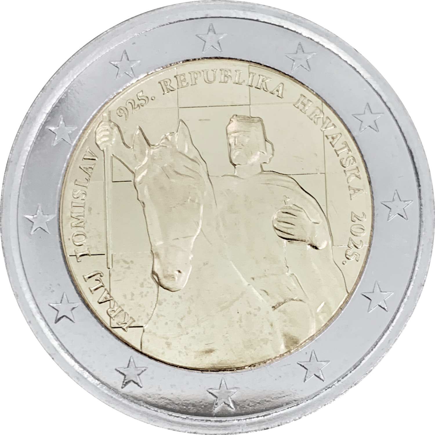 Croazia 2025 - 2 € Incoronazione Re Tomislav Croazia 2025 - 2 € Incoronazione Re Tomislav