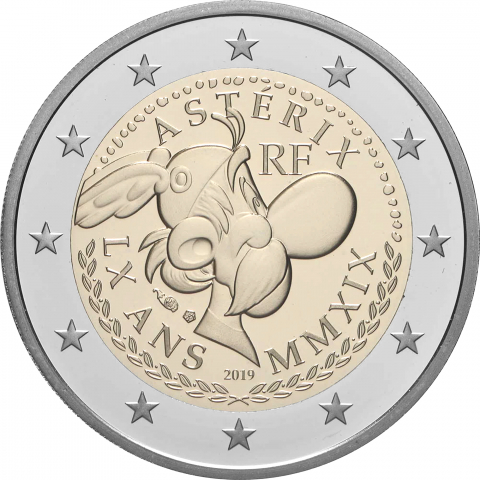 2 euros France 2019 BU coincard Astérix Monnaie de paris