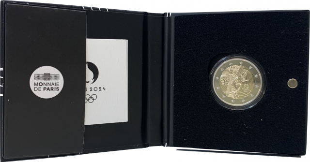 2 Euro Commemorativi Francia 2022 - Olimpiadi 2024 Lancio Del Disco - Fior Di Conio (UNZ)