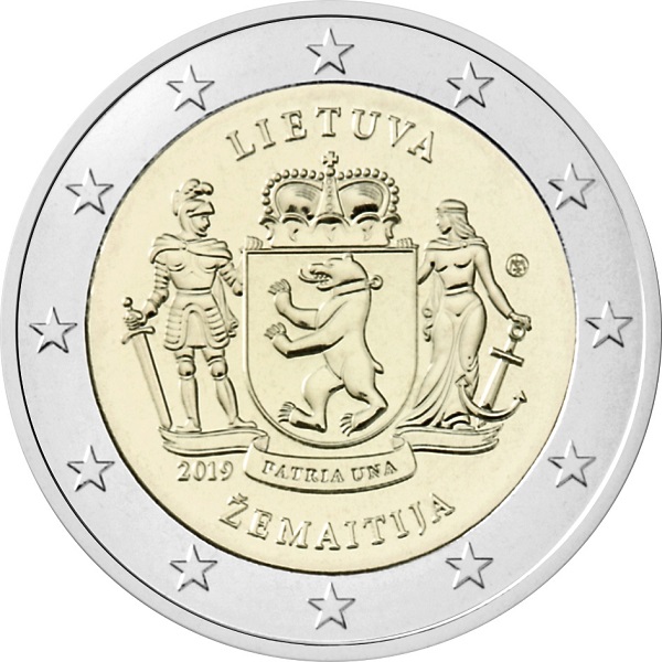 Lituania - 2 € Regione etnografica della Samogizia 2019