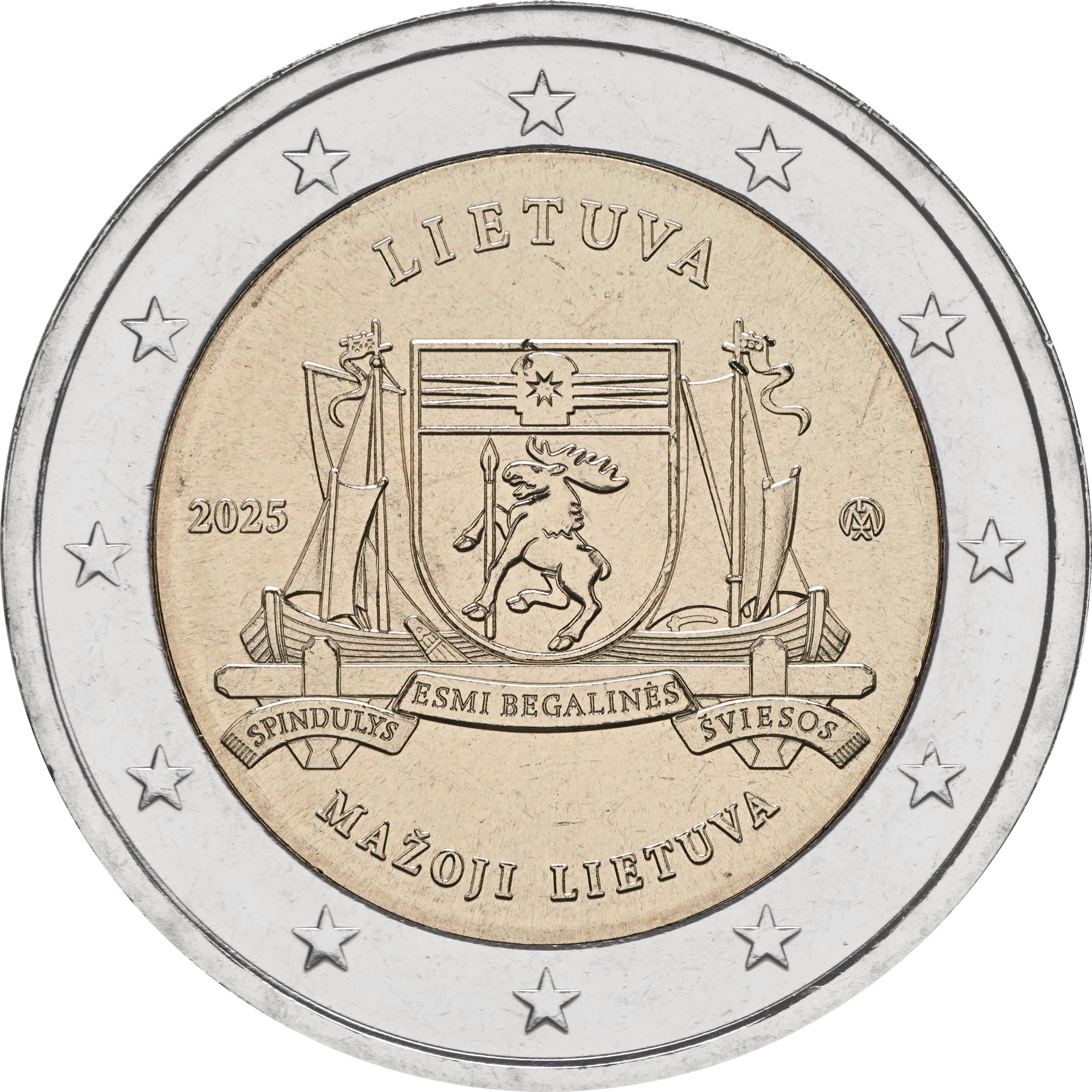 Lituania 2025: 2 € Mazoji Lietuva Lituania 2025: 2 € Mazoji Lietuva