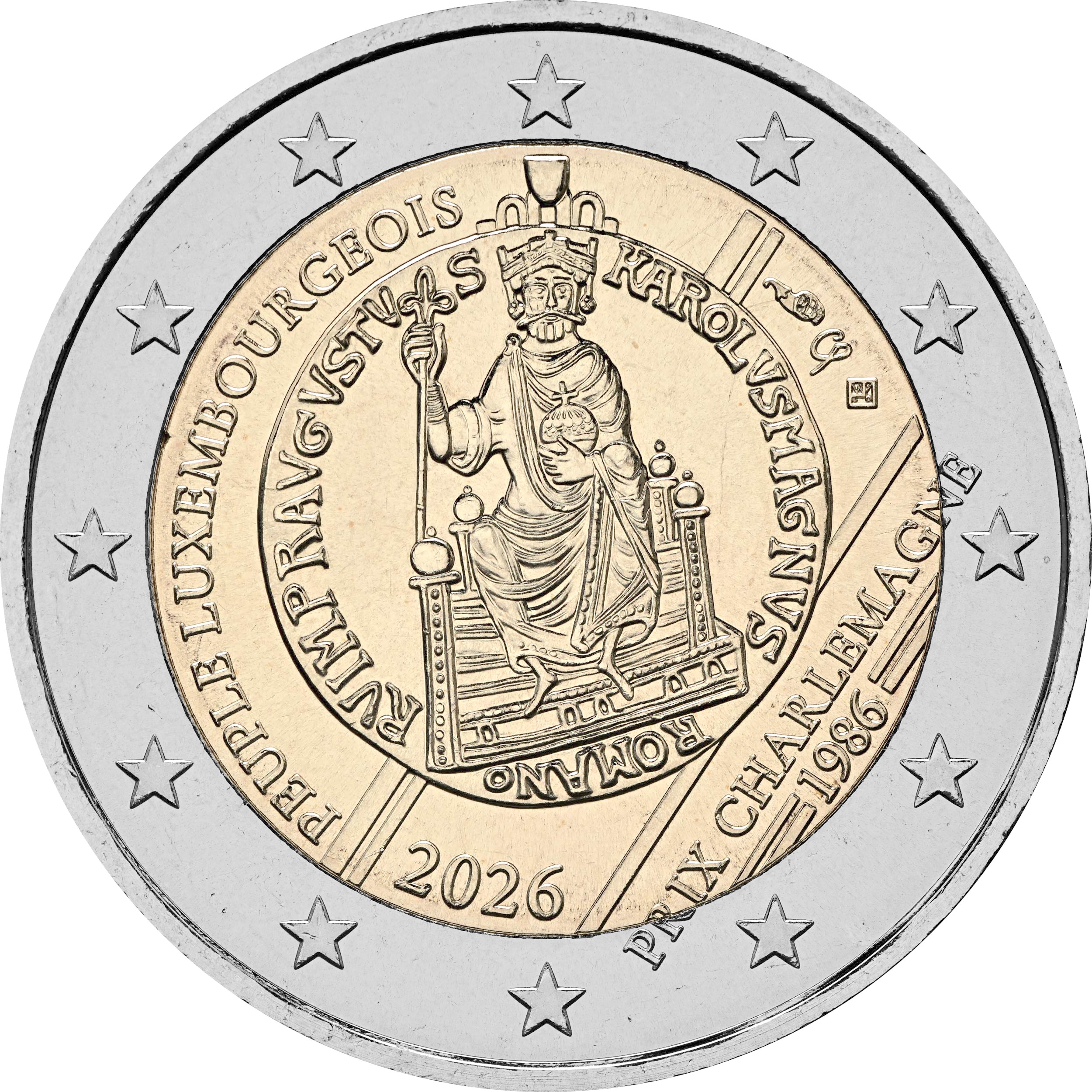 Lussemburgo 2026 - 2 € consegna del Premio internazionale Carlo Magno Lussemburgo 2026 - 2 € consegna del Premio internazionale Carlo Magno