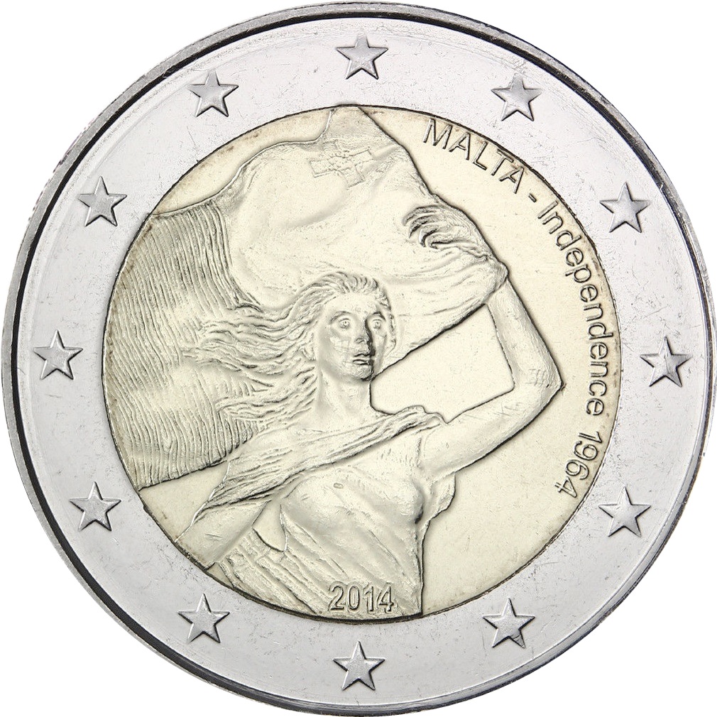 Malta - 2 € 50° anniversario indipendenza 2014