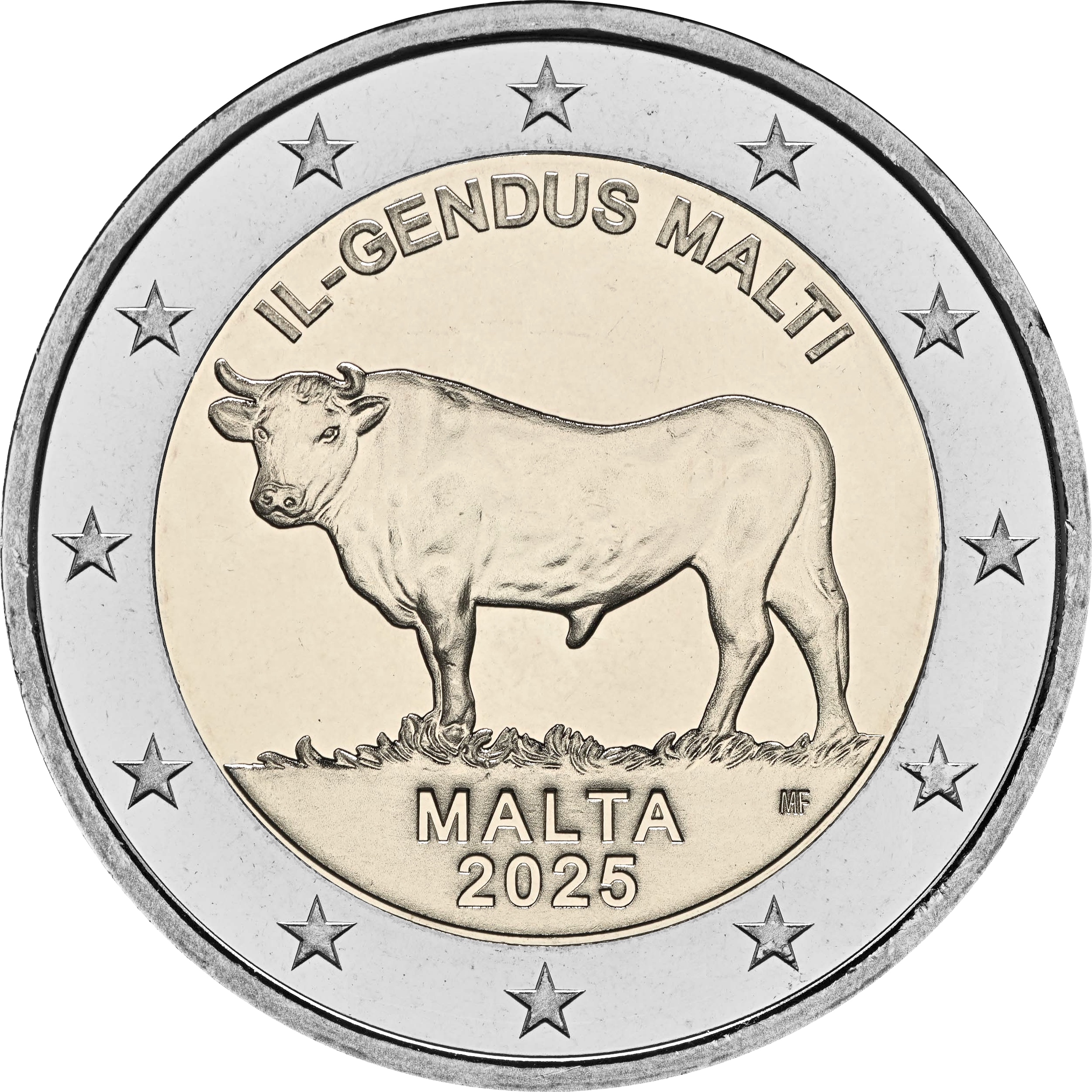 Malta 2025 - 2 € Bue maltese Malta 2025 - 2 € Bue maltese