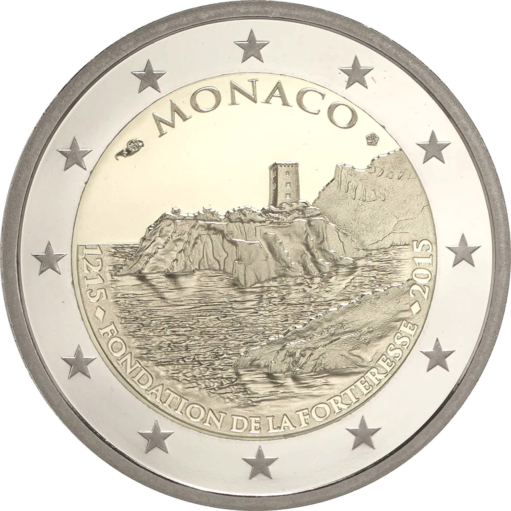 Monaco - 2 € 800° anniversario della Fortezza 2015