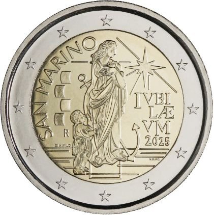 San Marino 2025: 2 € Giubileo San Marino 2025: 2 € Giubileo