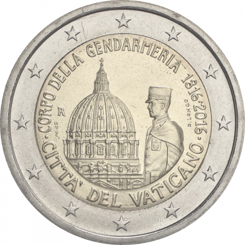 2 € 200° anniversario Gendarmeria 2016