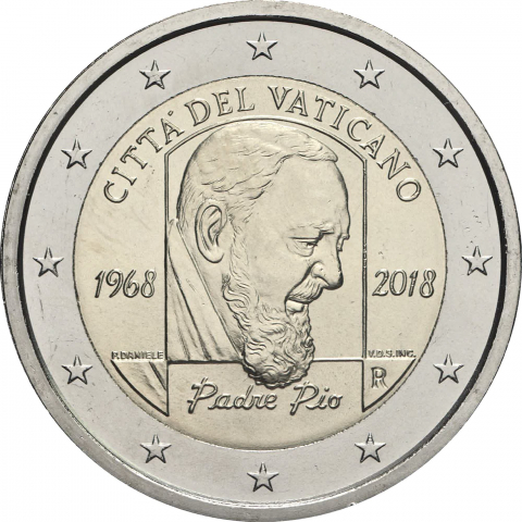 2 € 50° anniversario scomparsa Padre Pio 2018