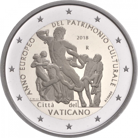 2 € Anno europeo del Patrimonio culturale 2018 proof