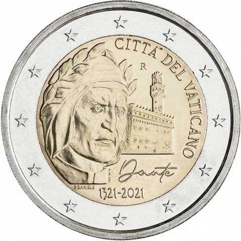 2 € 700° anniversario di Dante Alighieri 2021