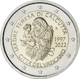2 € 25° Anniversario della morte di Madre Teresa di Calcutta 2022