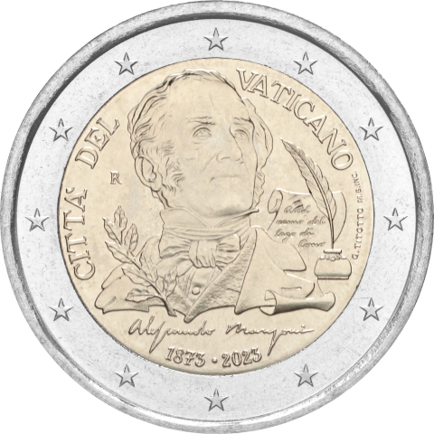 2 € 150° anniversario Alessandro Manzoni 2023