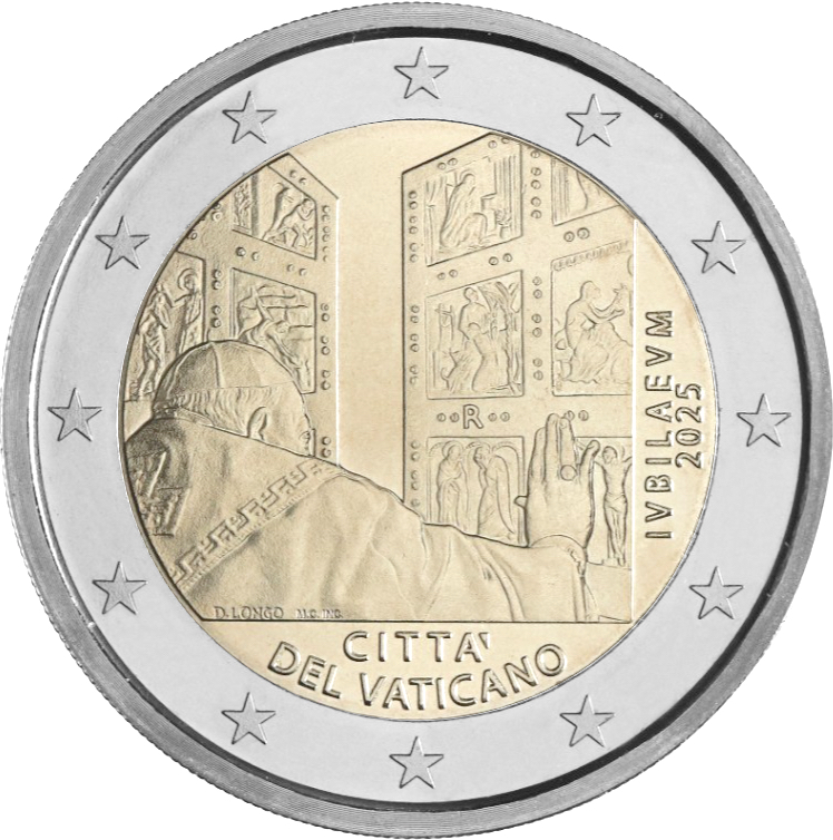 Vaticano 2025 - 2 € Giubileo 2025 Vaticano 2025 - 2 € Giubileo 2025