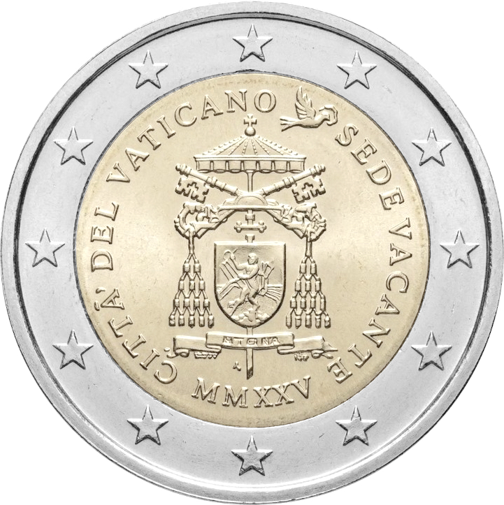 Vaticano 2025 - 2 € Sede vacante Vaticano 2025 - 2 € Sede vacante