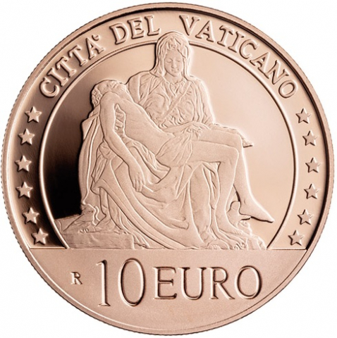 10 € Arte e Fede: la Pietà di Michelangelo 2020 proof