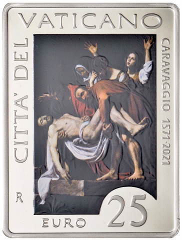 25 € 450° Anniversario della nascita di Caravaggio 2021