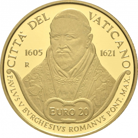 20 € 400° anniversario scomparsa di papa Paolo V 2021