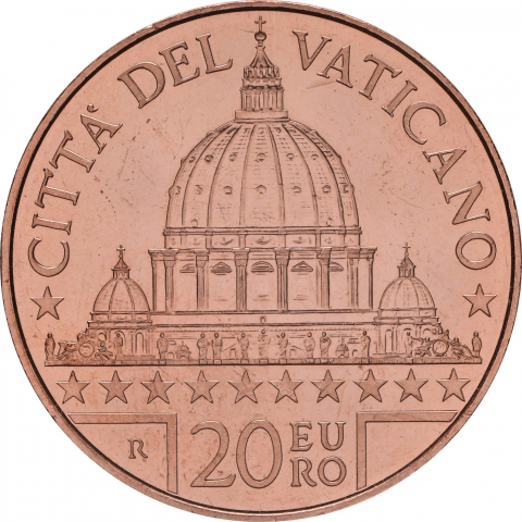 20 € Arte e Fede: Cupola San Pietro 2022 +  confezione