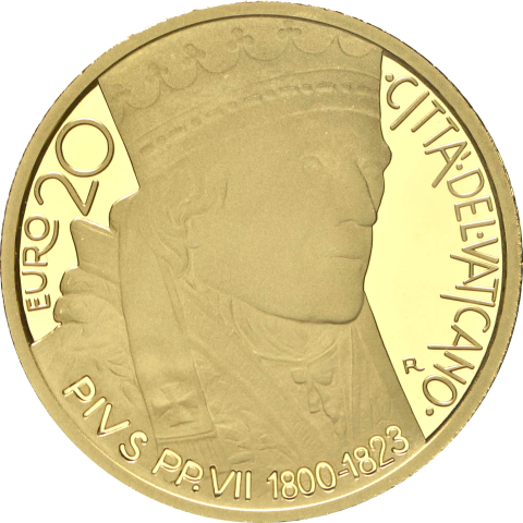 20 € 200° anniversario scomparsa Pio VII 2023