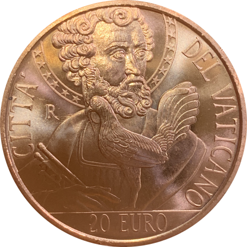 20 € Arte e Fede - Il gallo di San Pietro + confezione 2024