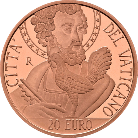 20 € Arte e Fede - Il gallo di San Pietro 2024 proof