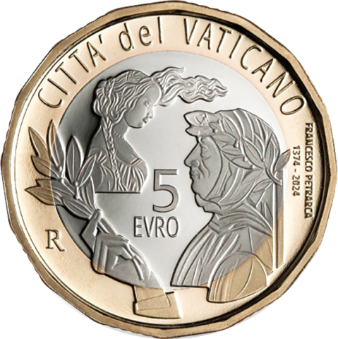 5 € 650° anniversario della morte di Francesco Petrarca 2024