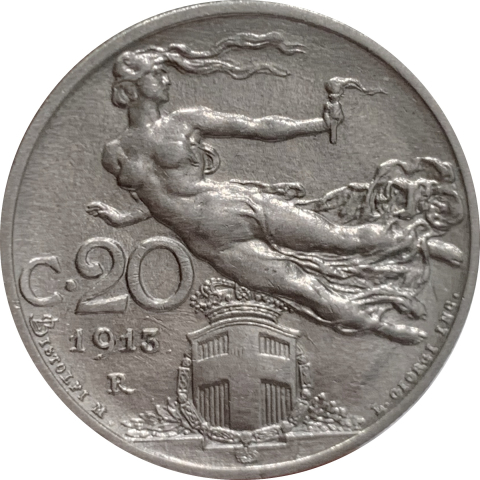 Enveloppe Voyagée Italie 1913 - 2 Cent. Sur 10 Cent. Rosso - Unità D'Italia