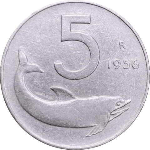 5-lire-delfino-1956-italia